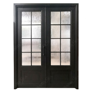 Porte en fer forgé pour villa/seigneurie, double porte en fer forgé, formes variées, porte en fer forgé économique - Product Image 5