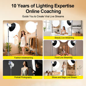 Luce LED <span class=keywords><strong>Video</strong></span> 200W Continua Dimmerabile Lampada Fotografica Illuminazione Diurna per Studio Foto <span class=keywords><strong>Video</strong></span> <span class=keywords><strong>Youtube</strong></span> Luce di Riempimento per Dirette - Product Image 6