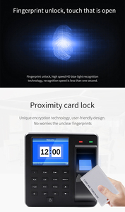 USB văn phòng kiểm soát truy cập máy đơn giản quẹt thẻ tham dự sinh trắc học quản lý vân tay 25 ngoại ngữ nhân viên - Product Image 3