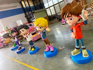 <span class=keywords><strong>Rev</strong></span> & Roll luxe dessin animé personnage animé grandes Statues résine jardin ornement Sculpture Art décoration de la maison pour parc d'attractions - Product Image 4