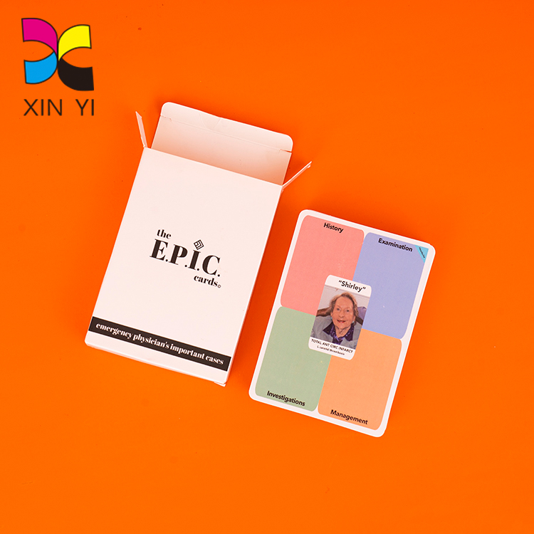 Factory custom printing playing cards in bulk drinking card games flash card