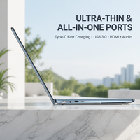 Nouvel ordinateur portable N100 à double écran tactile IPS de 15,6 pouces avec Windows 11 Pro, 8 Go/16 Go de RAM, 256 Go/512 Go de SSD, Intel 144 Hz pour étudiants
