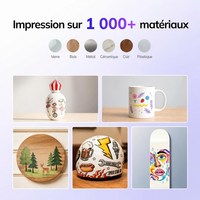 InkSonic VF13 Imprimante DTF UV A3 avec Plastifieuse Double XP600 Tout-en-Un Film AB Cristal OEM ODM Marque Privée
