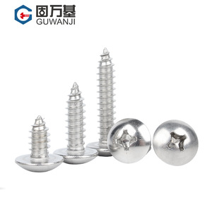 Tornillos autorroscantes de cabeza plana Phillips de acero inoxidable 316 de base sólida M3 M4 M5 M6 para construcción en madera - Product Image 1