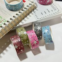 Ruban adhésif Washi argenté estampé à chaud style Instagram, ultra-brillant, pour Bullet Journaling, collages DIY et décorations à pois