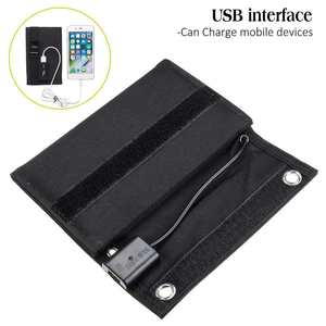 Chargeur solaire USB pliable portable 15W pour l'alimentation mobile en extérieur et la recharge des appareils mobiles - Product Image 4