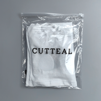 Sac en polyéthylène biodégradable personnalisé avec logo pour l'emballage des vêtements, sac en plastique PVC, polymailer, sac d'expédition, sac à fermeture éclair givré