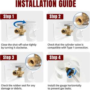 Adaptador de manguera de propano y manguera trenzada de 5 pies para calentadores Buddy, estufas <span class=keywords><strong>Coleman</strong></span>, parrillas Weber Q: convierte cilindros de 1 lb a 20 lb - Product Image 5