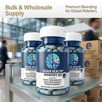 Private Label Brain 3D Memory Capsules met Fosfatidylserine & Koffievruchtextract voor Cognitieve Ondersteuning OEM ODM