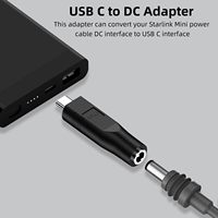 Cable Adaptador de Corriente USB-C a CC de Fábrica Shenzhen, Compatible con Starlink Mini Kit PD 20V/100W + Fuente de Alimentación Tipo-C PD