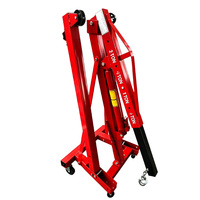 Grue hydraulique pliable de 2 tonnes, grue de levage de moteur de voiture 2T, équipement de levage pour atelier et garage, pour la réparation et l'entretien automobile