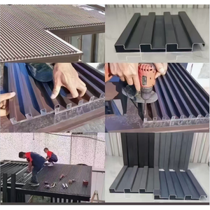 Panel <span class=keywords><strong>de</strong></span> Pared <span class=keywords><strong>de</strong></span> Aluminio con Rejillas Encajables <span class=keywords><strong>de</strong></span> Fácil Instalación, Impermeable, Aislante Térmico, Ecológico, Revestimiento Decorativo <span class=keywords><strong>para</strong></span> <span class=keywords><strong>Techos</strong></span> y Jardines - Product Image 3