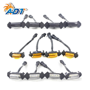 ADT 4x pour Tacoma TRD Pro 2016-2019, feux de calandre LED style Raptor à lentille ambrée, 4 pièces jaune, blanc, rouge, 4 pièces avec faisceau de câblage - Product Image 2