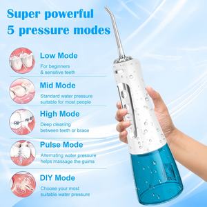 <span class=keywords><strong>Irrigador</strong></span> <span class=keywords><strong>Dental</strong></span> Eléctrico Inalámbrico Portátil Más Vendido con Boquilla de 360 Grados, Carga USB-C, Depósito de Agua Desmontable de 400 ml y 5 Boquillas - Product Image 4