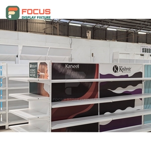 Comptoir de présentation de perruques sur mesure avec dessus en verre, tiroir et étagère verrouillables pour magasin de coiffure - Product Image 3