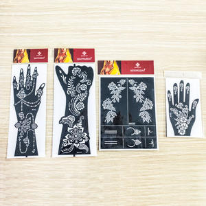 <span class=keywords><strong>Plantillas</strong></span> <span class=keywords><strong>de</strong></span> <span class=keywords><strong>Tatuajes</strong></span> Temporales <span class=keywords><strong>de</strong></span> PVC para Pintar el Cuerpo, Diseño Reutilizable <span class=keywords><strong>de</strong></span> 3 Capas, con Purpurina, para Aerografía, para Manos, Pies, Piernas y Brazos - Product Image 4