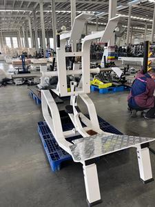 Gym commerciale puissance <span class=keywords><strong>musculation</strong></span> équipement de Fitness plaque d'acier chargé hanche en forme de V <span class=keywords><strong>cuisse</strong></span> formateur Squat Machine jambe <span class=keywords><strong>presse</strong></span> - Product Image 3