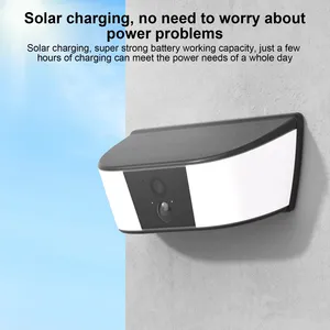 Wall <strong>Light</strong> 2K WiFi Solar <strong>Camera</strong> <strong>Security</strong> Outdoor Wireless Floodlight <strong>Camera</strong> Humanoid Detection Alarm Surveillance <strong>Camera</strong> - Product Image 6