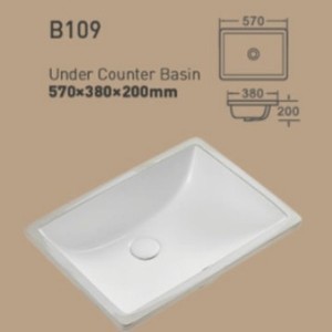 Meuble <span class=keywords><strong>de</strong></span> <span class=keywords><strong>salle</strong></span> <span class=keywords><strong>de</strong></span> <span class=keywords><strong>bain</strong></span> moderne sous comptoir avec lavabo en céramique rectangulaire intégré pour projets hôteliers et d'appartements - Product Image 1