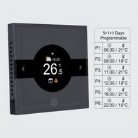 Termostato Inteligente WiFi Tuya para HVAC con Plástico ABS, Controlador de Temperatura de Ahorro de Energía para Apartamentos, Hoteles y Oficinas
