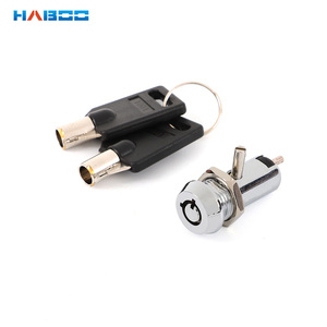 HABOO Interruptor de Bloqueo de Llave de Metal de Encendido/Apagado de 12mm Interruptor de Llave de 2 Terminales Interruptor de Llave de Enganche Mantenido HB012 - Product Image 1