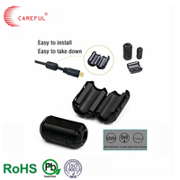 Juego de Ferritas de Presión Surtidas Careful SCRC de 3-13 mm de Diámetro Interior para Reducción de Ruido Eléctrico de 1-300 MHz, Estuche Grueso de PP, RoHS REACH