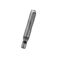 Sifflet de survie à usage multiple en titane, granit mat, caoutchouc souple pour stylet d'écriture, sifflet en métal.