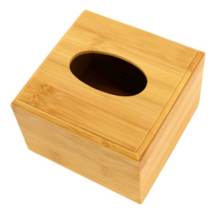 Caja de pañuelos de madera personalizada al por mayor de fábrica, caja de pañuelos de estilo chino para sala de estar, caja de madera cuadrada, se puede personalizar con logotipo o patrón. - Product Image 2