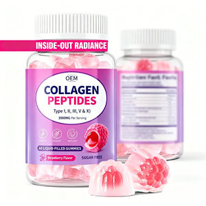 Complément de 5 types de gommes de collagène (types I, II, III, V, X) avec mélange antioxydant Myrtille et Thé Vert pour la beauté de la <span class=keywords><strong>peau</strong></span>, des cheveux et des ongles - Product Image 2