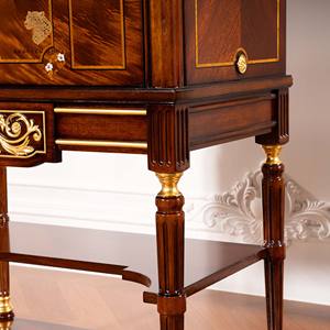 Mobile ad Angolo in Stile Americano, Credenza Dipinta Indiana, Armadietto Stretto per Scarpe <span class=keywords><strong>con</strong></span> Finitura Dorata per <span class=keywords><strong>Soggiorno</strong></span>, Villa, <span class=keywords><strong>Cucina</strong></span> - Product Image 6