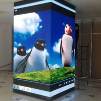 Pantalla LED 3D de Pared con Efecto Cascada, Tecnología Nueva, Pantalla Fija para Interiores, Paso de Píxeles P2.6