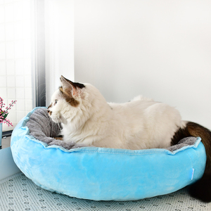 Hot Sale Tragbare weiche runde Haustier betten für Hund und Katze auf Lager - Product Image 2