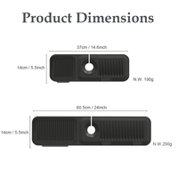 Tapis multifonction en silicone pour robinet d'évier, séchoir à vaisselle, protection anti-éclaboussures pour cuisine et articles ménagers