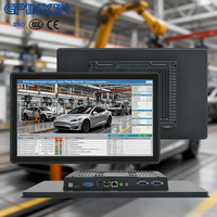 Panel PC Industrial de 10, 15 y 21.5 Pulgadas, Pantalla IPS, Carcasa Frontal IP65, Windows/Android, PC de Marco Abierto Todo en Uno para Panel de Visualización CNC