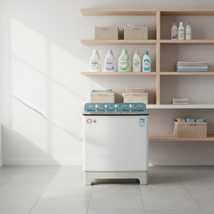 <span class=keywords><strong>เครื่อง</strong></span><span class=keywords><strong>ซัก</strong></span><span class=keywords><strong>ผ้า</strong></span>แบบถังคู่ 18.8 กก. ความจุขนาดใหญ่ สำหรับใช้ในครัวเรือน พร้อมฝาบนกระจกนิรภัย - Product Image 1