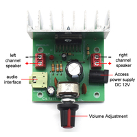 Module amplificateur Audio numérique CA-7377 2.0 canaux DC12V 2*35W TDA7377 carte à puce AMP pour haut-parleurs