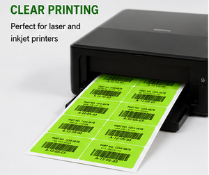 Etiquetas Autoadhesivas Verdes Rectangulares, 40 Hojas, 400 Etiquetas, Fuerte Adhesión, Fácil de Despegar, Sin Residuos - Product Image 4