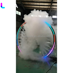 LED RGB Light Circle Mist <b>Arch</b> Door Outdoor Interactive Fog Tunnel Light Up Smoke Water Mist <b>Gate</b> for Scenic Park Event Wedding - Product Image 5