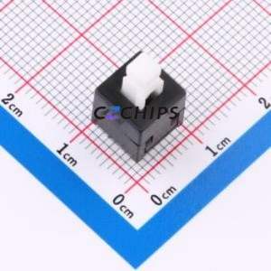 XKB8585-W-150 Push Button Switch Through hole Component (THT) Switch No Lock Square Button Through Hole 100mA - Product Image 1