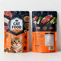 Sacs d'emballage pour aliments pour animaux de compagnie, personnalisés, imprimés, 1 kg, 5 kg, 10 kg, fond plat flexible, recyclables, pour aliments pour chiens et chats