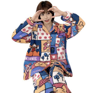 <span class=keywords><strong>Set</strong></span> Pigiama Invernale in Flanella per Donna, Ispessito, <span class=keywords><strong>Winnie</strong></span> <span class=keywords><strong>the</strong></span> <span class=keywords><strong>Pooh</strong></span>, in Pile Corallo, Stile Dolce e Femminile, Cartone Animato, Vendita all'Ingrosso - Product Image 5