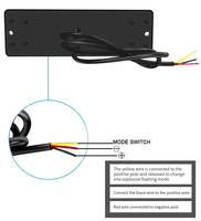 Nouveau HJ véhicule COB lumières stroboscopiques LED feu de position latéral ambre rouge LED voyants d'avertissement pour remorques de camion 12V 24V