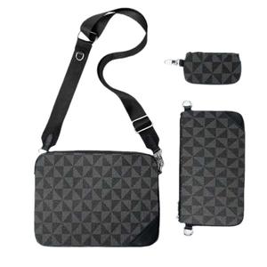 <span class=keywords><strong>Borsa</strong></span> a <span class=keywords><strong>Tracolla</strong></span> da Uomo di Design Lussuoso, Set di Tre Pezzi con Stampa Geometrica, Stile Moda - Product Image 5