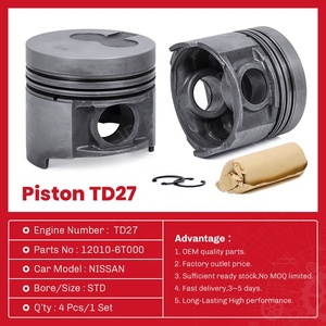 Nouveau jeu de pistons de moteur en alliage d'aluminium de haute qualité TD27 12010-6T000 pour <span class=keywords><strong>Nissan</strong></span> - Product Image 4