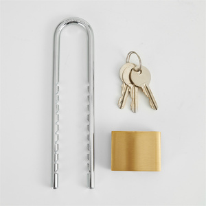 Candado de latón pulido de alta calidad de 50 mm de la fábrica FEIHUAN, antirrobo y anticorte, para bicicletas, puertas de vidrio. - Product Image 4