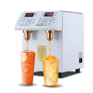 Riempitrice di fruttosio Bubble Milk Tea Shop distributore elettrico automatico di zucchero sciroppo Laevulose quantitfier