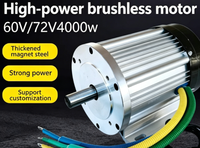 Motor DC Brushless 48V 60V 4000W Tahan Air IP65 untuk Becak Listrik, Mesin Cuci, Peralatan Lift, Modifikasi
