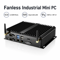 PC Industrial en Caja, Sin Ventilador, 2 COM, 6 COM, RS232, RS422, RS485, 4 USB 3.0, Intel 11va Gen Core I5/I7, Compatible con Módulo 4G