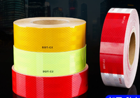 Ruban adhésif réfléchissant rouge haute visibilité Jethron, imprimable, pour marquage au sol, sécurité routière, anti-collision