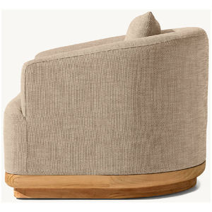 Nuevo Sillón de Tela con Madera de Teca, Juego de Muebles de Patio para Exteriores, Sofá de Jardín Moderno - Product Image 2